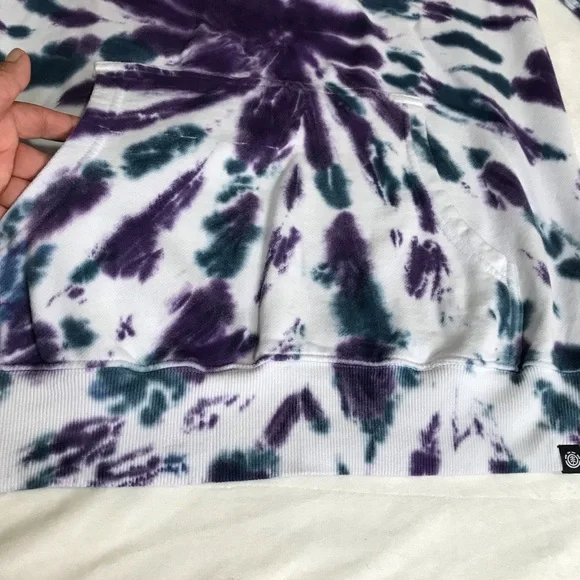 Element Seal BP TD Hoodie Men’s Sz L Tie Dye Multicolor Kangaroo Pocket Pullover - Picture 4 of 16